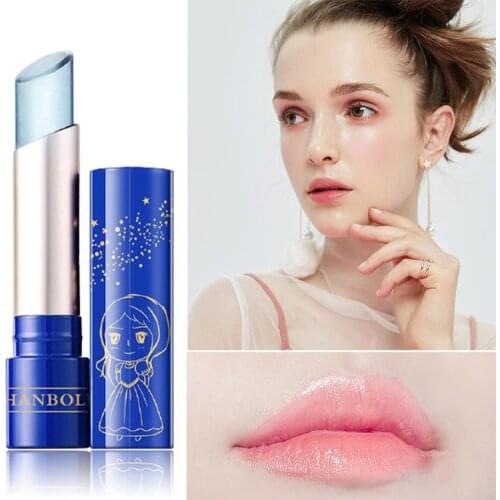 1pcs New Gold Leaf Jelly Moisturize Lipstick Makeup Temperature Long-lasting Lip Balm Change Nourish Lips Care Color Y9G3