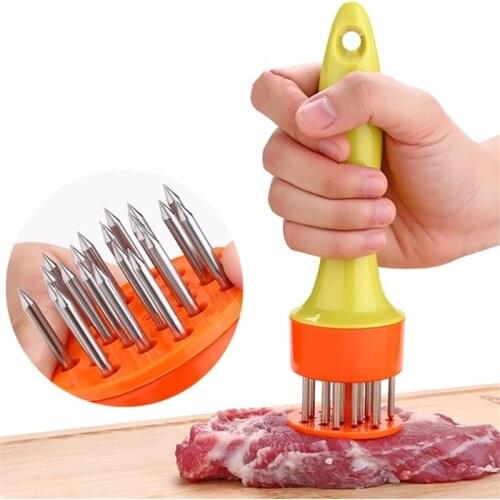 1PC Meat Tenderizer Mallet Pine Needle Stainless Steel Professional Steak Knife Beaf Hammer Pounder Home Kitchen Cooking Tools