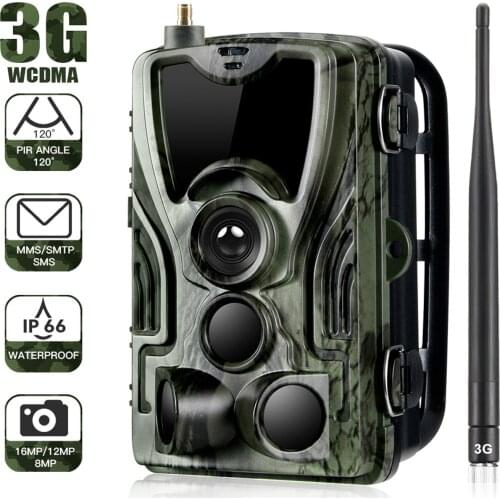 16MP Hunting Camera 1080p HC-801G 3G Photo Trap Night Vision Trail Thermal Imager Video Cameras HD Night Vision Wildlife Trail