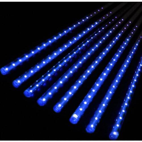 2020 New 30cm/50cm LED Lights Meteor Shower Rain 8Tube Xmas Tree Outdoor Light US Plug