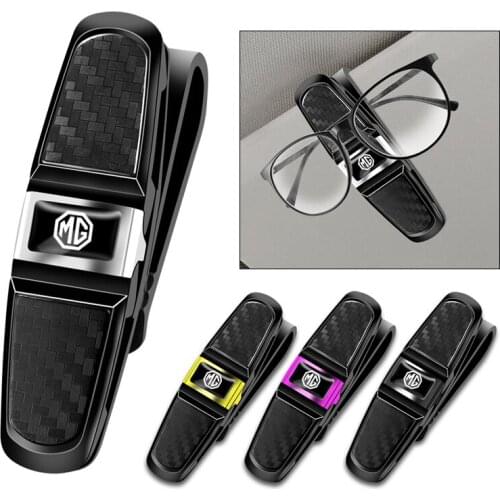 Car Sun Visor Glasses Sunglasses Clip Card Ticket Holder Fastener For Morris Garages MG 6 3 5 7 TF ZR ZS HS GS GT Hector RX5 RX8