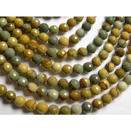Wild horse Picture Jaspe r Beads 6 mm faceted round Stone beads,full strand- 8mm 10mm Faceted Beads 15"strand