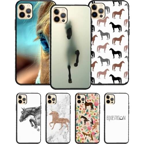 Horse Pony Pattern For iPhone 12 Pro Max Mini Cover TPU Phone Case For iPhone 11 Pro Max XS X XR 7 8 Plus