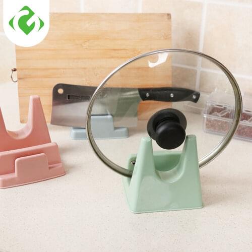 Kitchen Accessories Pot Pan Cover Holder Sucker Bracket for Pot Lid Holder Rack Kitchen Tableware Knife Spoon Stand Pot Clip