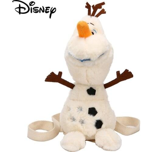 Disney Frozen Backpack For Children Olaf Plush Doll Bag Cartoon Pattern Backpack Casual Bag Girls Bag Kindergarten Fashion