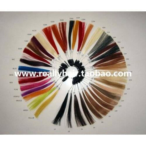 Pure human hair color board