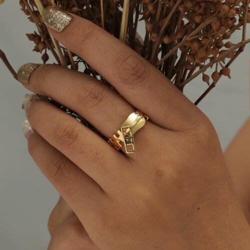 MANGOSKY 925 Silver Fashion Design Zipper Puller Ring Open Size 1PIece for Women