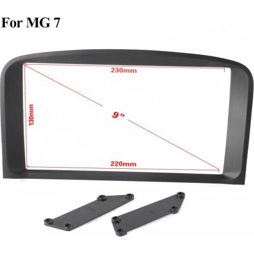 New Black ABS Plastic Trim Fascia Frame For MG 7 Refit Car Android Radio Navigation DVD Mounting Dashboard