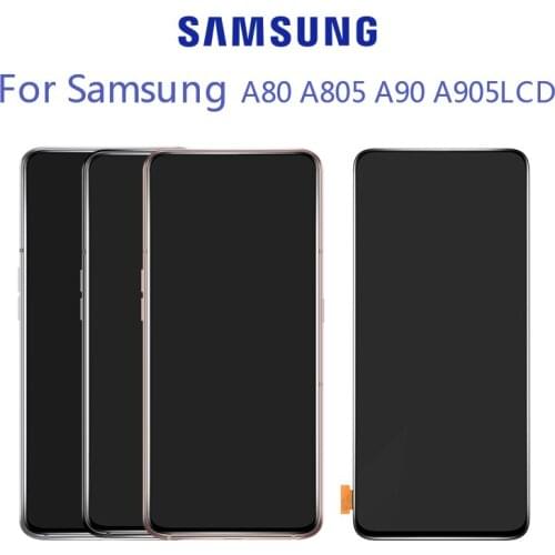 Original SUPER AMOLED 6.7'' LCD Display For Samsung Galaxy SM-A80 A805 A90 A905 Touch Screen Digitizer Assembly