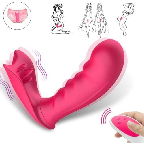 Recharge Strapon Dildo Vibrator Wireless Remote Control C String G-Spot Vibrator Clitoris Stimulator Panties Sex Toys for Women