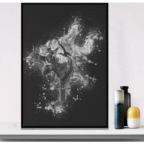 Judo Throw canvas prints Modern Simple Living Room Decoration Painting Hotel Apartment Canvas Wall Art