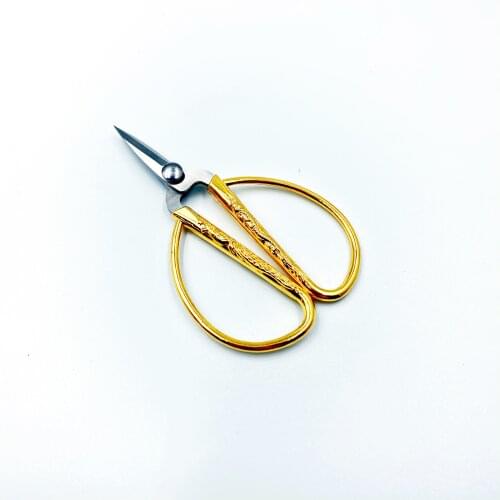 Cutting Scissors Gold Dragon Vintage Craft Supplies Scissors Sewing Stainless Embroidery Needlework Handbags Accessories Tools
