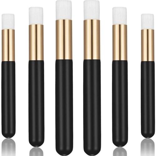 6/10pcs Professional Eyelash Cleaning Brush Lash Shampoo Brush Eyebrow Nose Blackhead Cleaning Brush Beauty Makeup Tools Black