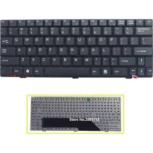 SSEA New Laptop US Keyboard no frame For MSI Wind U135 U135DX U160 U165 U100 U180
