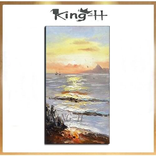 Sunrise, modern knife thick oil abstract drawing, household adornment wall hand-painted canvas oil painting pictures