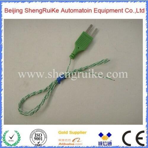 Weld point K type thermocouple with Connector ,2*0.2mm, length 1000mm