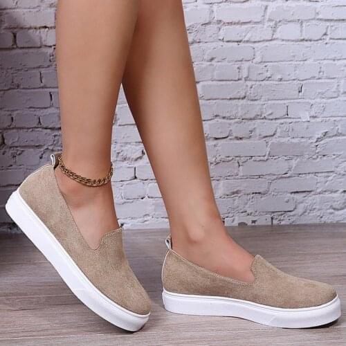 Womens Flat Shoes Fashion Low-heeled Casual Shallow Mouth with Heel Single Shoes New Fashion Comfortable Casual Womens Shoes