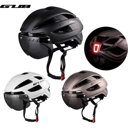 Cycling Helmet With LED Tail Light Ultralight Breathable MTB Road Bicycle Helmet USB Charging Riding Safety Cap For Men Women
