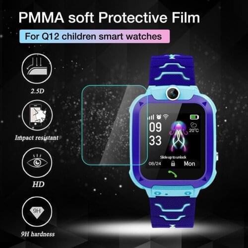 3 Pcs 9H Hardness HD Glass Screen Film Protector For Q12 Baby Kids Child Smart Watch Smartwatch Glass Screen Protectors