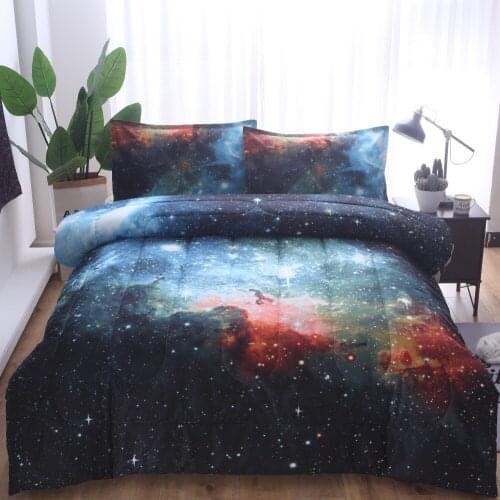 Starry three-piece winter bedding quilt cover and head pillowcase size home textile three-piece bedding set pillowcase