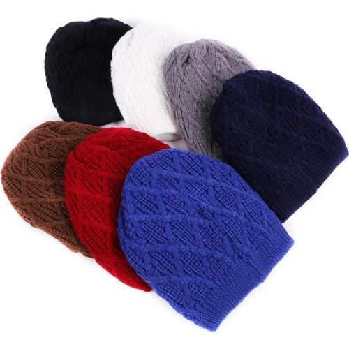 Winter women mens hat winter velvet thick men and women knit hat outdoor warm thickening casual design mens peas WH170D