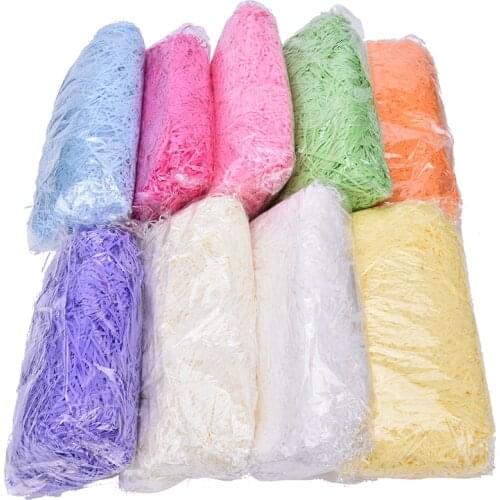 100g/Pack Multi Color Craft Shredded Crinkle Paper Grass Filler Wedding Party Gift Basket Shred Shredded Tissue Paper