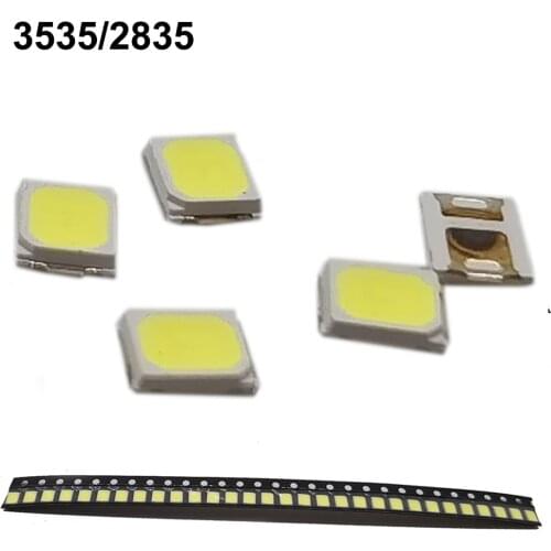 100pcs Original LEXTAR 2835 3528 1210 3V 2W SMD LED For Repair TV Backlight Cold white LCD Backlight LED