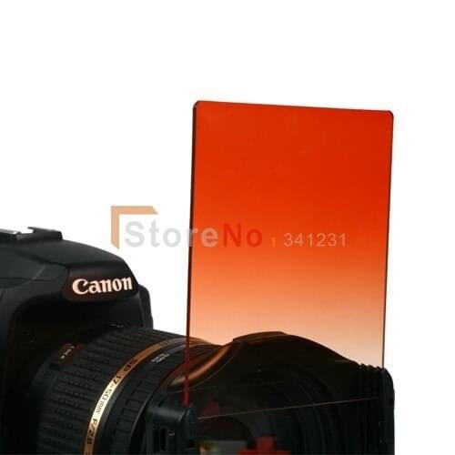 2PCS Gradual sunset yellow square Color Conversion Filter for Cokin P Series