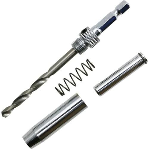 4pcs/set Center Drill Bit Doors Self Centering Hinge Tapper Core Drill Bit Set Hole Puncher Woodworking Tools 5/64\"-11/64\"