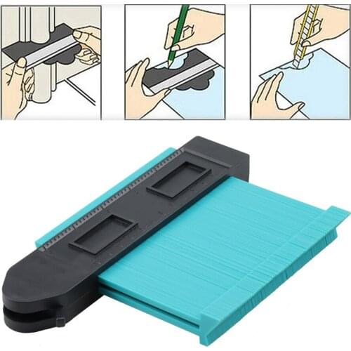 5/10 inch Gauge Duplicator Profile Duplication Gauge Contour Template Plastic Contour Copy Duplicator Measuring Tool LUCHSHIY