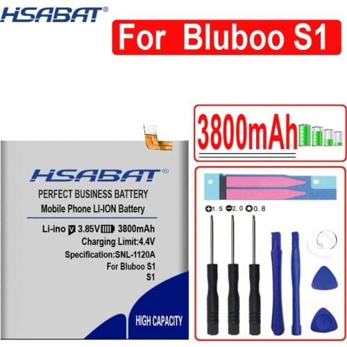 HSABAT 3800mAh Battery for BLUBOO S1 Batteries