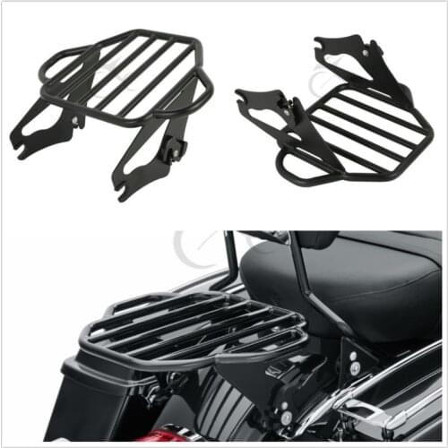 Motorcycle Moto Luggage Rack W/ 4 Point Docking Kit For Harley Tour Pak Touring Road King Street Electra Glide FLHX FLHR FLHT