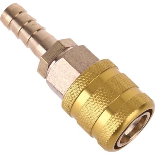 652F 1/4" NPT Coupler and 8mm Plug Kit Solid Brass Quick Connect Air Fittings Thickened Copper Inflatable joint