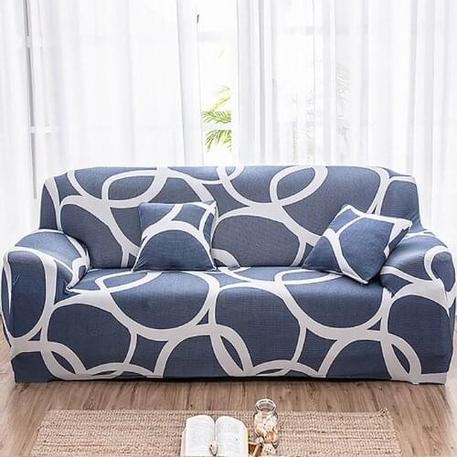 Sofa Cover Stretch Printed Polyester Slipcover Four Season Furniture Protector Washable Furniture Slipcovers 1/2/3/4-seater