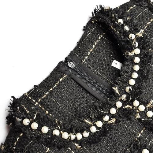 Round Neck Sleeveless Heavy Nail Bead Web Split Joint Embroidery Long Fund Rendering Dress 2020 Autumn Clothing