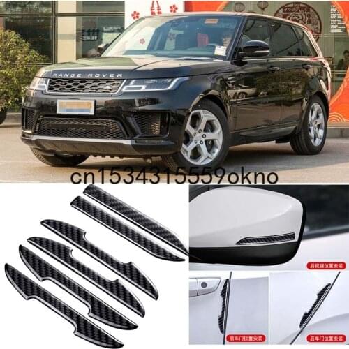For Land Rover Freelander 2 Range Rover Evoque Range Rover Sport Car Side Door Edge Mirror Guard Bumper Trim Protector Stickers