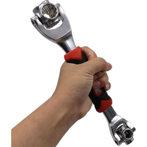 48-in-1 Tiger Wrench Hand Tools Socket Works With Spline Bolts Torx 360 Degree 6-Point Universial Furniture Car Repair Spanner