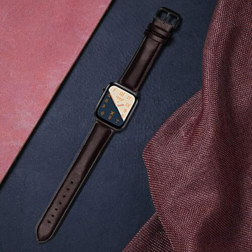 Leather Soft band For Apple Watch Series 3/2/1 38MM 42MM Breathable Replacement Strap Sport Loop for iwatch series 4 5 40MM 44MM