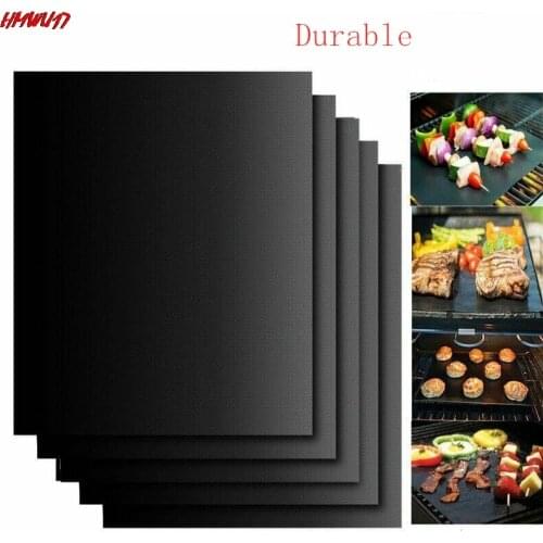 Kitchen Accessories Silicone high temperature Baking Mat BBQ Cooking Mat Black Reusable Nonstick Sheet Oven Tray Baking Acc