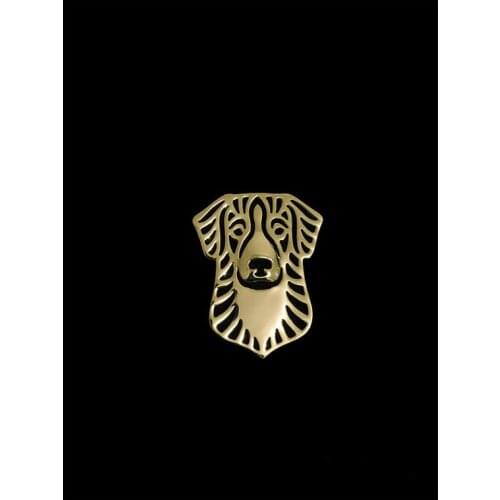 Trendy Nova Scotia Duck Tolling Retriever brooch plate silver fashion jewelry