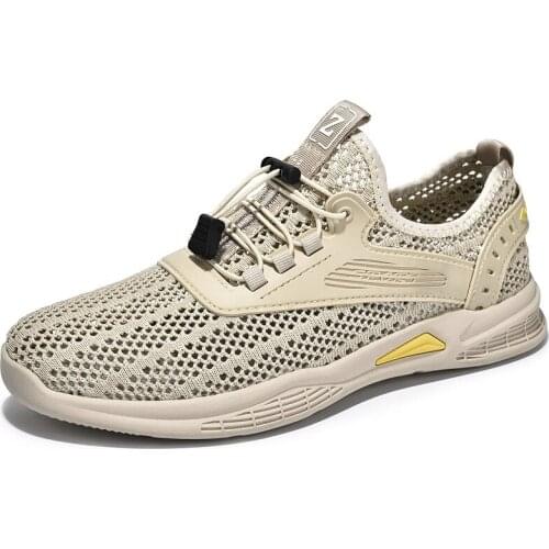 2021 New Arrivals Air Mesh Breathable Men Shoes Summer Fashion Non-leather Casual Footwear High Quality Streetwear Men Sneakers