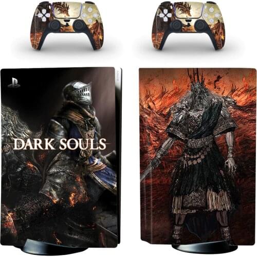 Dark Souls PS5 Standard Disc Edition Skin Sticker Decal Cover for PlayStation 5 Console & Controller PS5 Skin Sticker Vinyl