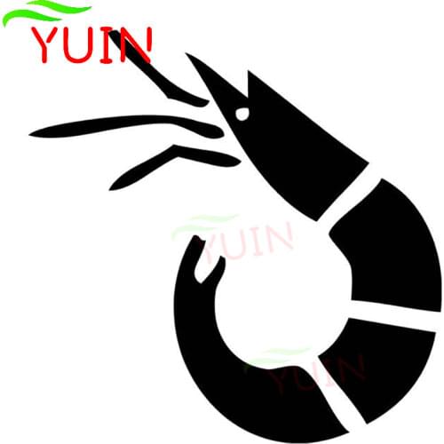 Car Sticker Shrimp Animal Pattern Decals Creative PVC Body Decoration Accessories Motorcycle Exterior Waterproof Stickers