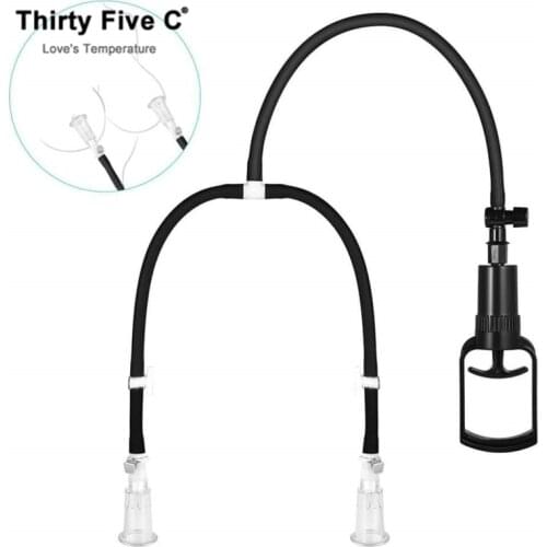 Finger Grip Pump With QR Valve Nipple Vacuum Sucking Clitoris Sucker Flirted No Vibration Cups Sex Toy Clit Stimulators Licking