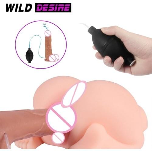 New Design Artificial Dildo Pump with Water Spray For Women Member Male Masturbator Penis Pump Products for adults 18+ Sexshop