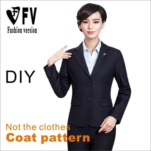 Clothing DIY pattern womens standard suit jacket cutting picture 1:1 physical pattern BWT-25