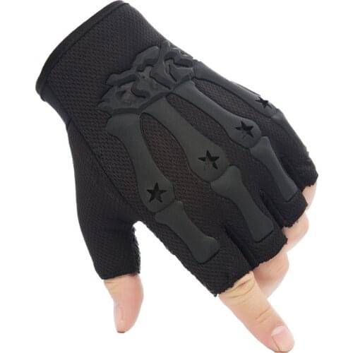 Military Army Tactical Gloves Mens Knuckle Fingerless Gloves Anti-Skid Bicycle Shooting Paintball Motor SWAT Half Finger Gloves