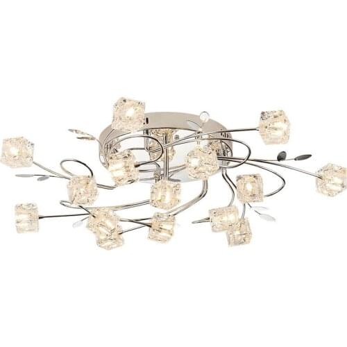 Modern Crystal Cube Living Room Ceiling Lamp Meeting Room ceiling Lighting Fixtures Dining Room Crystal Ceiling lights