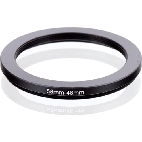 RISE(UK) 58mm-48mm 58-48mm 58 to 48 Step down Ring Filter Adapter black