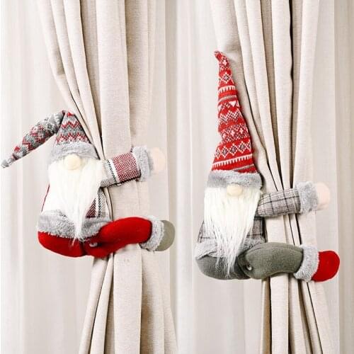 Christmas Decoration Curtain Buckle Home Decoration Curtain Door Curtain Buckle Forest Elderly Window Decoration Christmas Gift